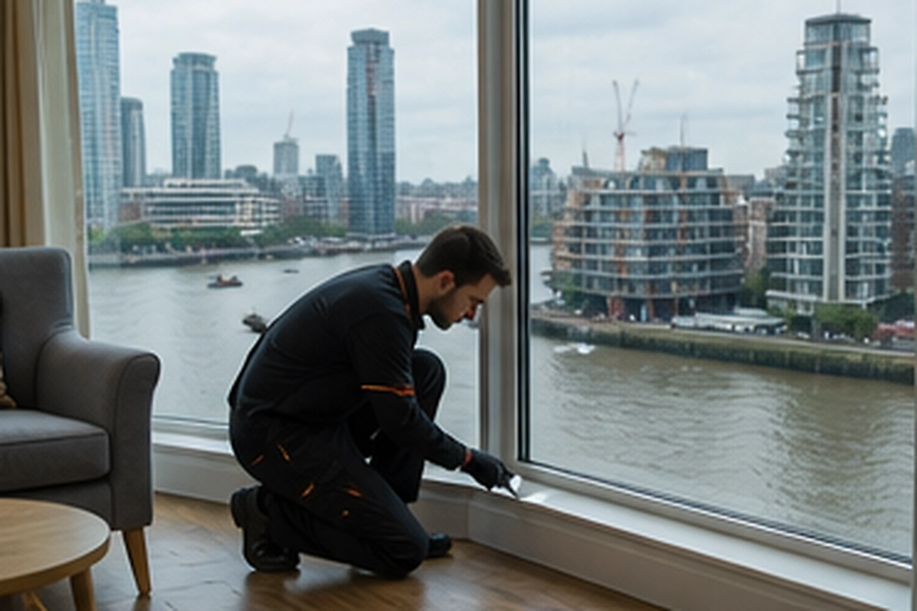 Pest Control Croydon hero image showing a local London property visit