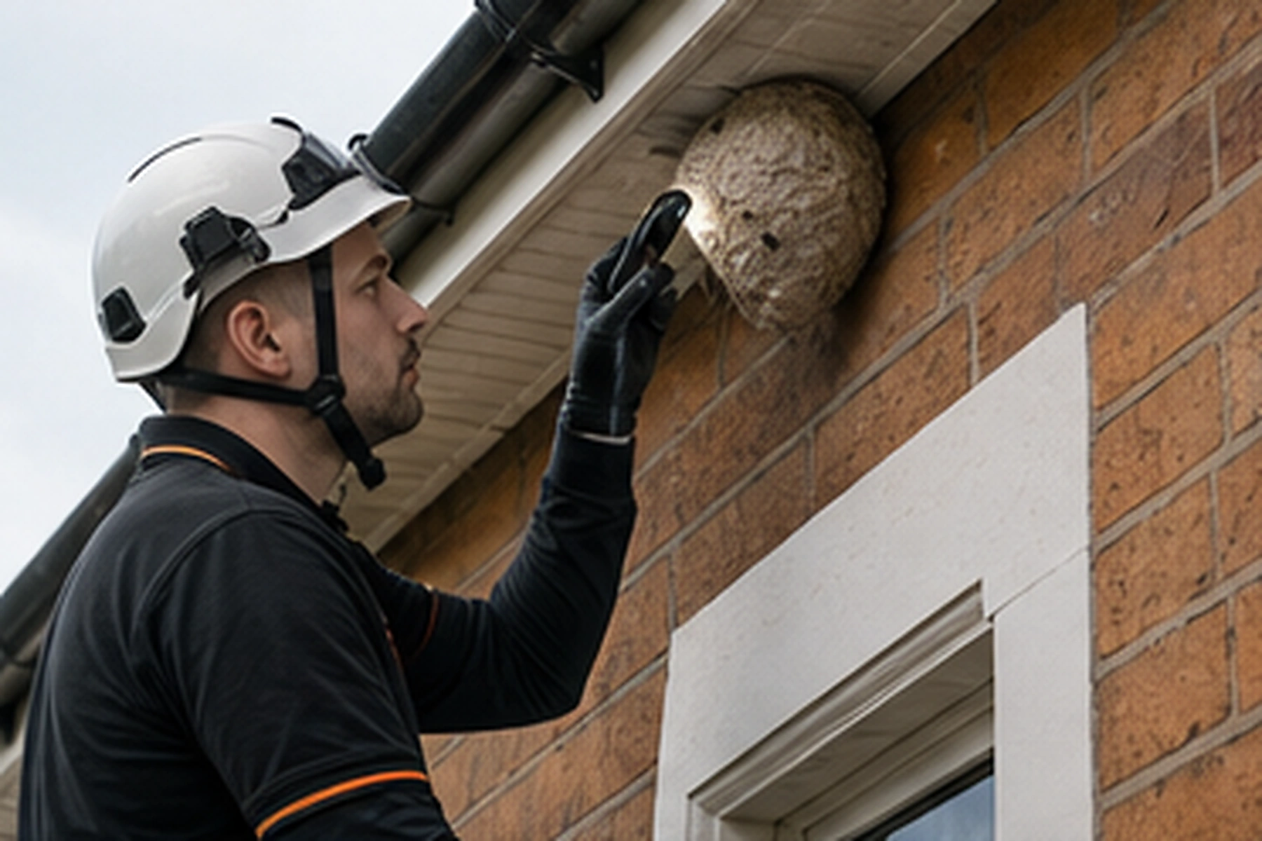 Fogging Service London hero image showing a professional pest technician in London